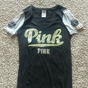 Pink short sleeve shirt
